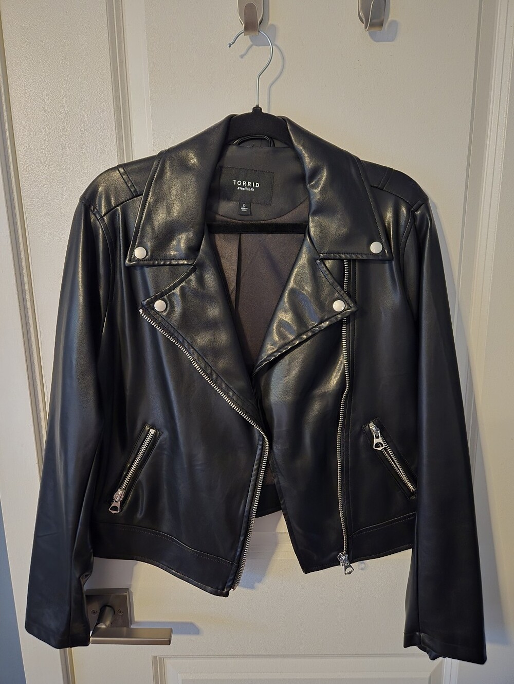 Torrid Faux Leather Moto Jacket Size 0